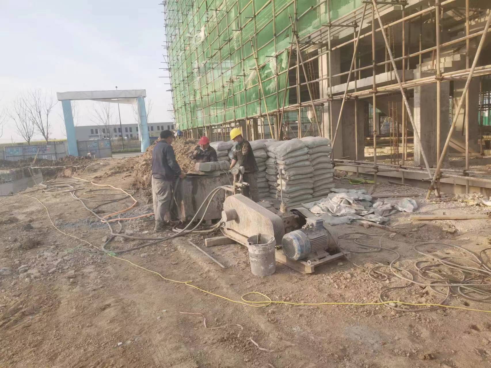 临湘别墅下沉注浆